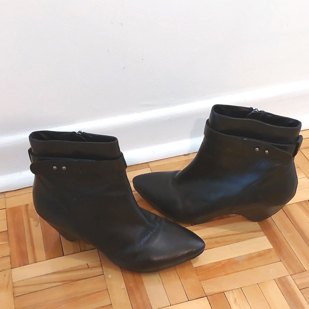 Sacha London Black Ankle Boots